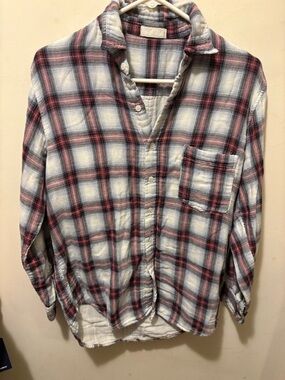CP Shades 100% cotton made in USA flannel style button up XS